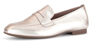 Gabor Damen Slipper, Frauen Slip On,Loafer,College Schuhe,Businessschuhe,Slip-ons,Mokassins,Halbschuhe,Slides,Schlupfschuhe,Puder,42 EU / 8 UK