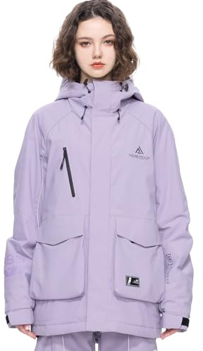 HIGH EXPERIENCE Skijacke, Snowboardmantel, Schnee, Winter, wasserdicht, isoliert, winddicht, warm, mit Kapuze für Herren und Damen