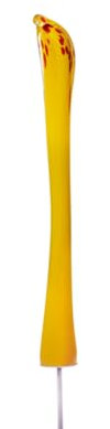 CRISTALICA Kobra Höhe ca. 35cm Gelb/Rot/Orange mit Gewindestab