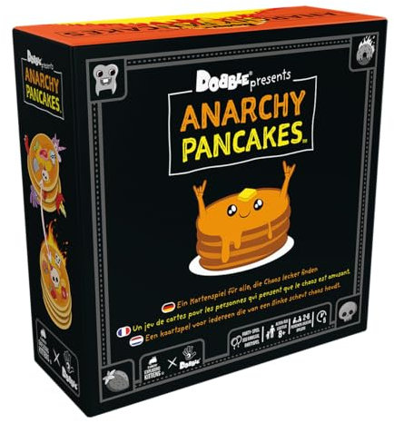 Asmodee - Dobble : Anarchy Pancakes - Jeux de société - Jeux de Cartes - Jeu Enfants, Adultes et Famille - Rapidité et Observation - A partir de 8 Ans - 2 à 6 Joueurs