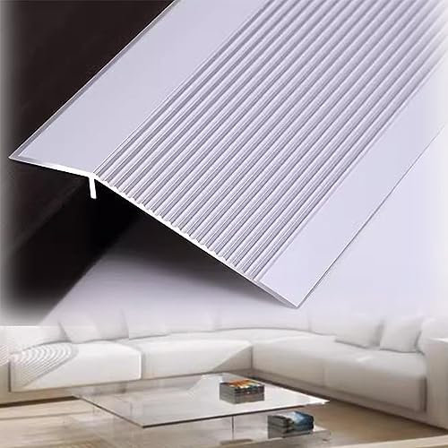 NEZIH Metal Threshold Strip,Front Door Entryway Reducer Floor Edging Trim Strip, Self Adhesive/B