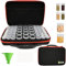 Smaxcn 57 Slots Saatgut Box,Robuste Samen Organizer Aufbewahrungsbox mit Trichter und Label Aufkleber,Saatgut Aufbewahrungsbox Für Blumen Gemüse,Gemüsesamen,Kräuter Samen,Garten Samen.