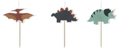 Geburtstagskerzen Dinosaurier | 3 cm - 3 Stk.