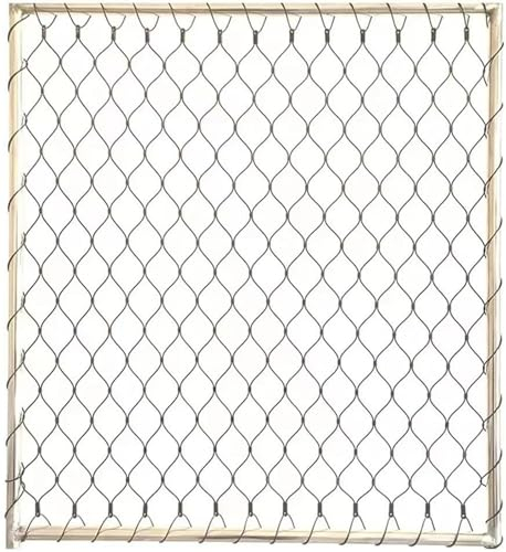 Yoeoefuo Drahtgitter Weidezaun Zaun Garten Maschendraht 1x10m 2x10m 3x10m 304 Edelstahl Seilnetz Flexibles Kabelgeflecht Gartenzaun Horizont Geflügelnetz Sicherheitsnetz Tier Barriere Zaun Wire Mesh (