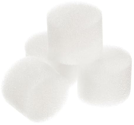 M METERXITY 100 Pezzi Spugne Idroponiche - Mezzo di Crescita Spugna Cilindrica Applicabile alla Coltivazione di Verdure e Fiori in Casa, (1 Pollice, Bianco)