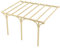 Wood&Play - Carport Überdachung - Einzelcarport aus Holz mit Dacheindeckung - Abstellplatz Holz Pavillon - KVH Holzkammer - Wandmontage - 420x600x300cm - Bogen Stoß