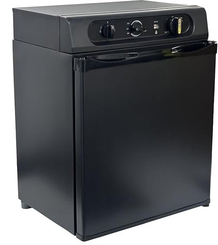 Shield Autocare © Cool Mate 3 Way Absorption Campervan & Caravan Fridge 12v / 240v / Gas Electric (Black, 60 Litre)