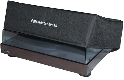 Fluance - Cubierta antipolvo para tocadiscos RT80 / RT81 / RT82 / RT83 / RT84 / RT85 - Antiestática, resistente al agua, protector de tocadiscos de tela premium DigitalDeckCovers