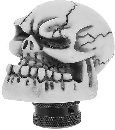 COSMEVIVI Gear Shift Knob Skull Design Universeller Schaltknauf Für Langlebig Mit Komfortablem Griff Für Individuelle Fahrzeugdekoration