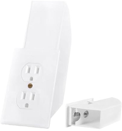 Tktouci Cassaforte per presa a muro – Presa elettrica sicura con serratura a chiave, versatile e pratico nascondiglio per contanti, carte di credito