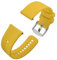 Anbeer Bracelets de Montres en Silicone pour Femme Homme, 20mm Bracelets de Montre en Caoutchouc à Déclenchement Rapide,Jaune
