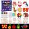 JoyPlus 36 PCS Wooden Magnet Creativity Arts & Crafts Painting Kit for Kids, Decorate Your Own Painting Gift for Boys Girls Age 3-12 Year Old,Birthday Parties and Family Crafts, Presents