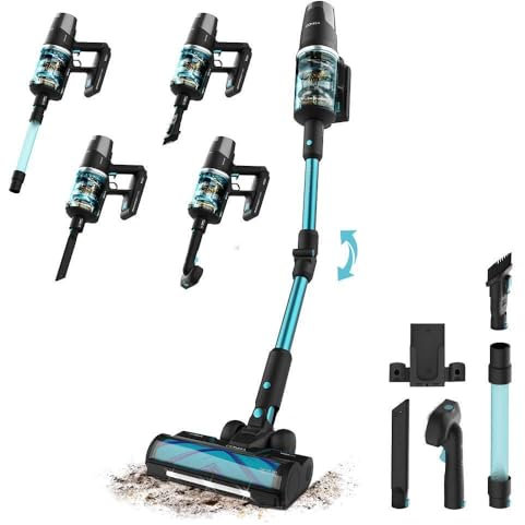 Cecotec Scopa Verticale Aspirapolvere senza Cavo Conga Rockstar 9500 Lunar Pet Flex, 780W, 300aW, Potenza di aspirazione 30kPa, Durata 90mins, Spazzola Hairless, 4 modalità: Eco, Medio