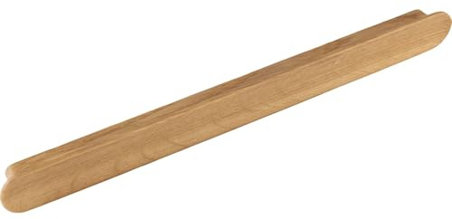 Griff Tuba LA 256mm, Holzgriff robuster Möbelgriff Breite 284mm, Eiche lackiert
