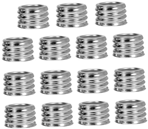 Adaptateur de Douille D’ampoule E27 vers E40, 15 Pièces | Aluminium Argenté, Conversion de Culot pour Modèles Spécifiques, Usage Ateliers et Systèmes de Surveillance