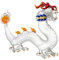 Dragon Decanter Set, Clear Glass Chinese Zodiac Animal Whiskey Carafe for Personalized Wine Gifting