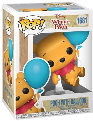 Funko POP! Disney Winnie the Pooh - Pooh with Balloon | Offizieller Fanartikel und Merch - Vinyl Sammelfigur als Regal Deko - Geschenkidee zum Geburtstag für Fans und Sammler