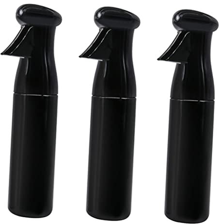 PACKOVE 3 Pièces Bouteille Spray Verre Pulvérisateur à Pression Manuelle Capacité Bouteille Verre Noir pour Jardin Salon et Bureau
