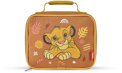 Thermos Disney's The Lion King Simba Kids' Insulated School Lunch Bag | Thermal insulated leakproof boys & girls school dinner, packed lunch box