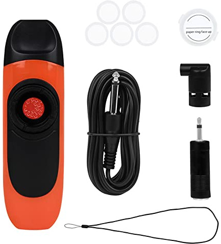 Mini Kazoos with Adjustable Tone Musical Instrument Electric Kazoo with 5 Flute Diaphragms for Guitar, Piano, Keyboard Electronic Traditional Flute