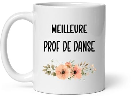 MugSmile Mug meilleure prof de danse fleurs tasse femme