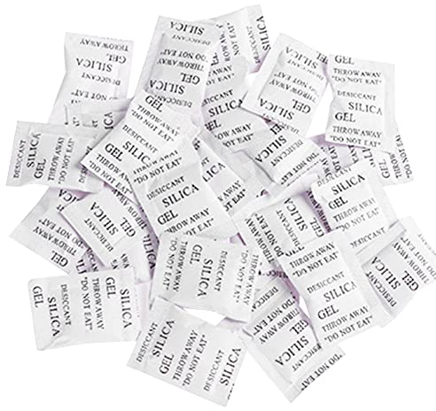 200 x 1g Silica Gel Desiccant Sachets - Absorbs Moisture and Mould Odors