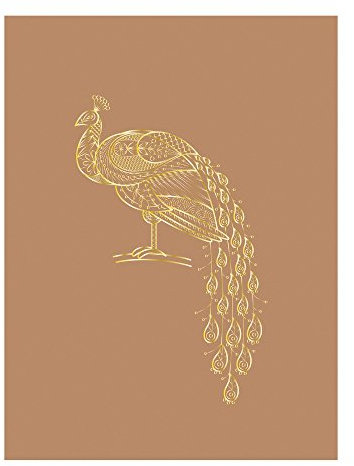 Bloomingville Poster Pfau, braun