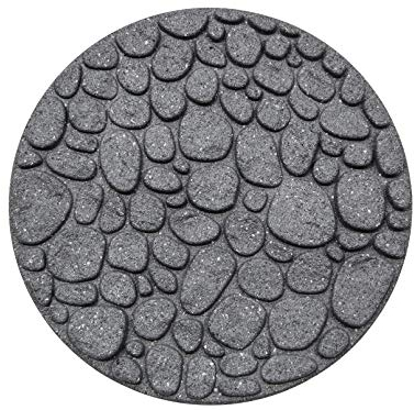 Gardening Naturally River Rock Stepping Stones Recycled Rubber Hard Wearing (Pack Of 4)