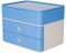 HAN Schubladenbox Allison SMART-BOX plus mit 2 Schubladen, Trennwand sowie Utensilienbox, inkl. Kabelführung, stapelbar, Büro, Schreibtisch möbelschonende Gummifüße, 1100-84, hochglänzend sky blue