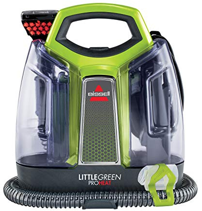 BISSELL Little Green Proheat 2513E Nettoyeur en profondeur portable pour voiture et auto avec outil autonettoyant HydroRinse pour tapis et tissus d'ameublement