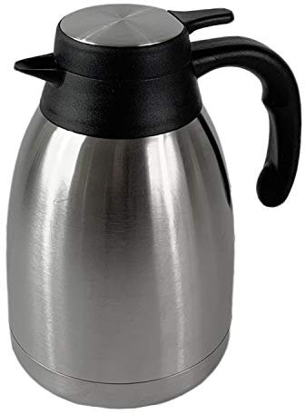 Edelstahl Isolierkanne Teekanne Kaffeekanne Thermoskanne Doppelwandig inkl. Griff für 1,5 Liter