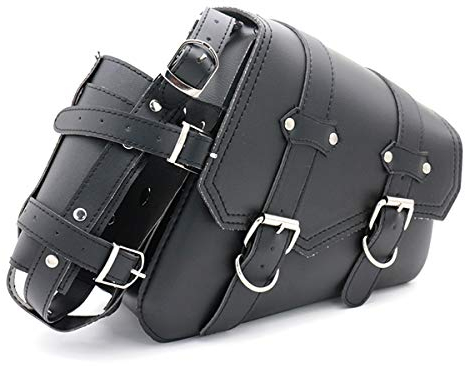 evomosa Universal Motorrad Satteltaschen PU Leder Seitliche Werkzeugtaschen für Motorrad Satteltasche (Recht)