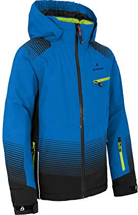 Bergson VEIKO | Kinder Skijacke, warm, funktional und stylisch - die perfekte Skijacke für Junge Abenteurer!, Strong Blue [388], 152 - Kinder