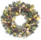 Oairse 51cm/20 Inch Christmas Wreath for Front Door Large Artificial Wreath with Pine Cones, Little Stars, Cinnamon Sticks, Christmas Door Wreaths Christmas Decorations Thanksgiving Xmas Ornament