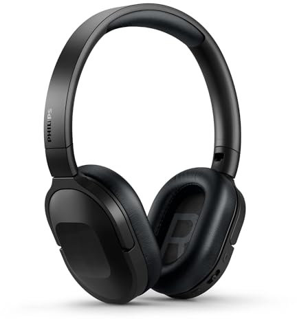 Philips Active Noise Cancelling Bluetooth Headphones H6506 - Folding, Lightweight, 30h Playtime, Multipoint Connection, Deep Bass - For Home/Office