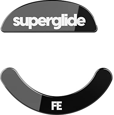 Pulsar Gaming Gears Superglide Type-S Piedini per Mouse per Xlite, Nero | Ultra-Fast Scorrimento fluido, Attrito ultra basso, Vetro alluminosilicato resistente, Tracking preciso