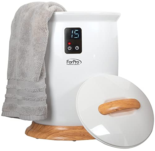 ForPro Professional Collection Luxury Towel Warmer, Bamboo, White