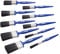 Fit For The Job No Bristle Loss 10 Piece DIY Paint Brush Set For A Smooth Finish with Emulsion, Gloss & Satin Paints on Walls, Ceilings, Furniture, Wood & Metal- 2x 0.5, 3x 1, 3x 1.5, 3x 2 Brushes