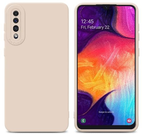 Cadorabo Hülle kompatibel mit Samsung Galaxy A50 4G A50s A30s Schutzhülle TPU Silikon Case Liquid Design mit Kameraschutz Slim Kratzfest Gummi Case Hülle für Galaxy A50 4G A50s A30s in Rosa