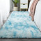 Nyescasa Hochflor Teppich Langflor Wohnzimmer Teppich Modern Flauschig Weich Rechteckig Teppich für Wohnzimmer Kinderzimmer Schlafzimmer Flur Läufer Blau Shaggy Teppich Innen 160x230cm