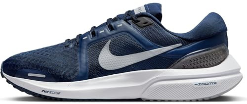 NIKE Air Zoom Vomero 16, Sneaker Hombre, Midnight Navy/Wolf Grey-White-Black, 42 EU