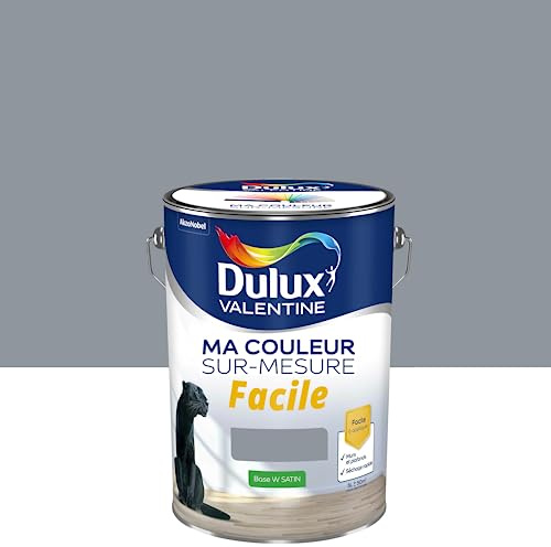 Ma Couleur Sur-mesure par Dulux Valentine – Peinture Intérieure Murs, Plafonds, Boiseries - Facile à appliquer - Satin Gris Building 5 L