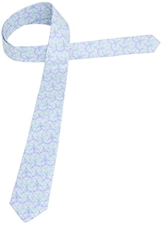 ETERNA Herren bedruckte Baumwoll-Krawatte grün One Size_H