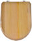 Volu Abattant WC Couleur Naturelle avec Ralentissement Bois Massif Ultra Résistant Top Fixe U/V/O Forme Compatible Abattant WC Housse,Une Couleur 40-48cm X 33-38cm,D,incomparable123