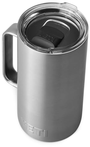 YETI Rambler Krug, Edelstahl, Stainless Steel, 24oz (710ml)