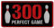 300 Perfect Game Bowling bestickter Aufnäher League Uniform Bügelapplikation Sportemblem