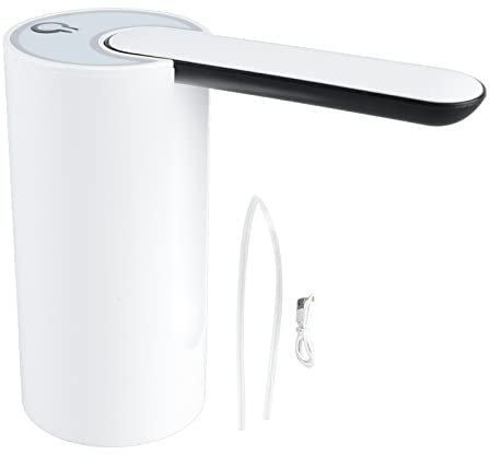 Hot Cold Water Dispensers, Water Pump Portable Water Bottle Pump USB Charging Electric Automatic Drinking Water Pump Smart Touch White Foldable Water Dispenser Foldable Drinking