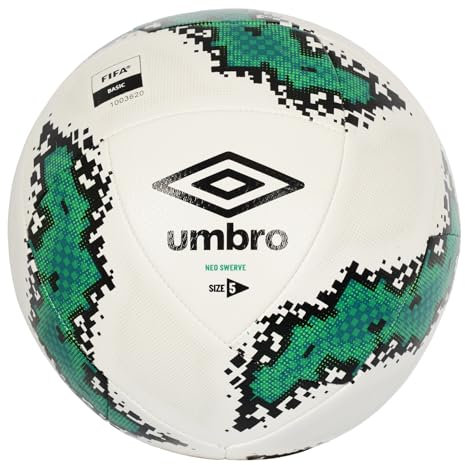 Umbro Neo Swerve Fu Ball, Gr e 4, Wei/Schwarz/Blaugr n