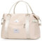 FIORETTO Damen Reisetasche Sporttasche Handgepäck Weekender Bag Schwimmtasche Wasserdicht Travel Bag Duffle Bag Fitnesstasche Trainingstasche für Damen Beige Medium