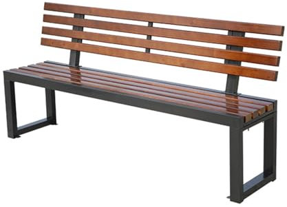 LENNOTHERM HRTLSS Gartenbank, Gartenbank Wetterfest, Moderne Außenbank, Sitzbank mit Lehne, 1–4-sitzer-parkbank Aus Kunststoff, für Terrasse, Hof, Rasen